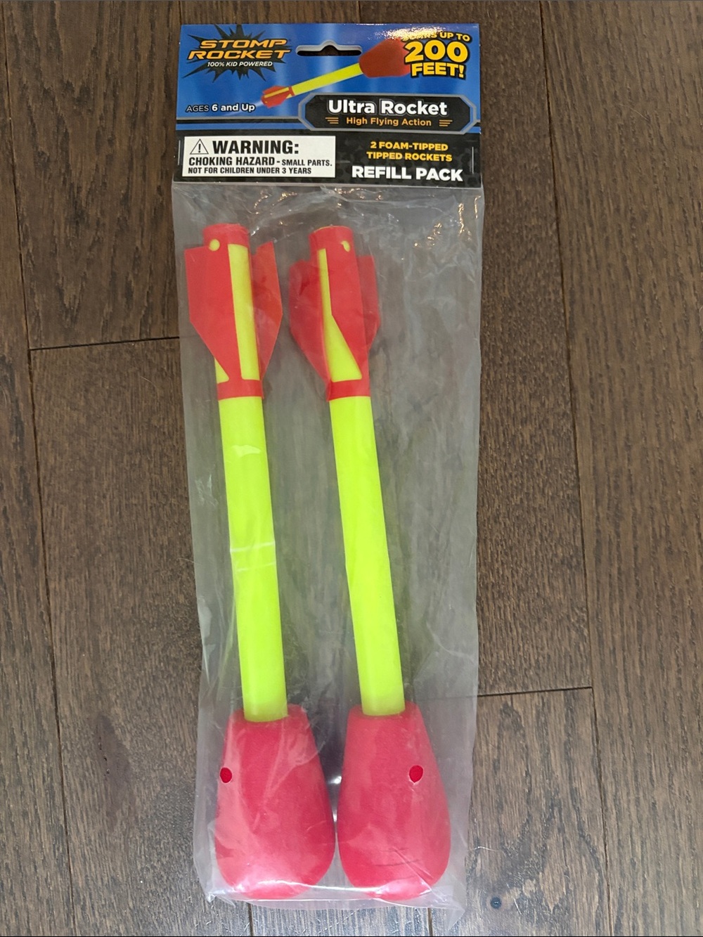 Stomp Rocket Refill Pack - Neon Yellow and Red